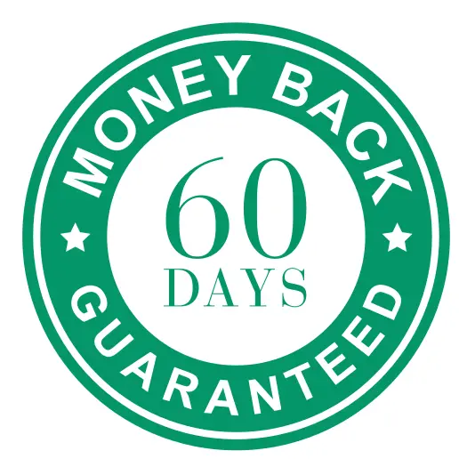 Visivra 60-day money back guarantee badge